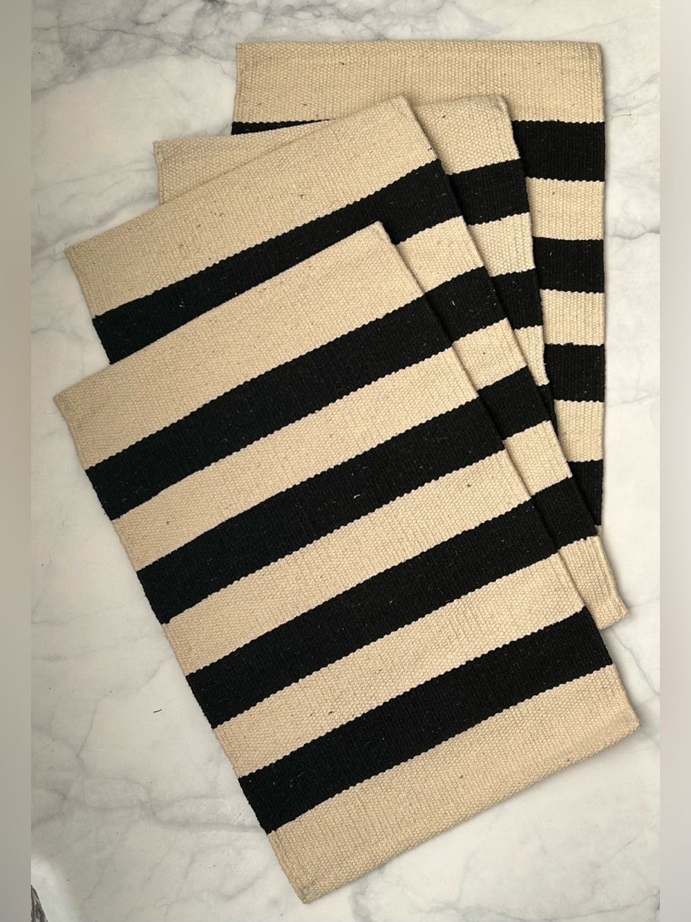 Striped Woven Placemats (4)